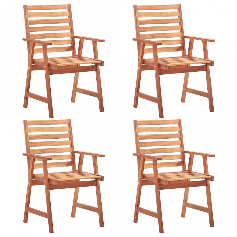 Acquista Sedie da Pranzo da Esterni 4 pz in Legno Massello di Acacia con riferimento GHV-3051100 della ditta GARDENHOME