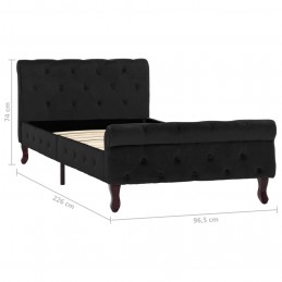 Acquista Giroletto Nero in Velluto 90x200 cm con riferimento GHV-288550 della ditta 