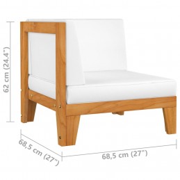 Acquista Set Divani da Giardino 2 pz con Cuscini in Massello d'Acacia con riferimento GHV-312146 della ditta 