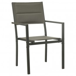 Acquista Sedie da Giardino 2 pz Textilene e Acciaio Grigio e Antracite con riferimento GHV-313079 della ditta 
