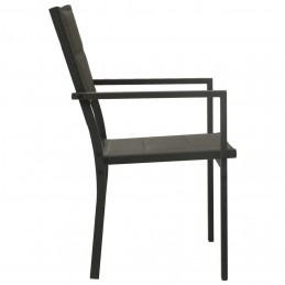 Acquista Sedie da Giardino 2 pz Textilene e Acciaio Grigio e Antracite con riferimento GHV-313079 della ditta 