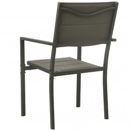 Acquista Sedie da Giardino 2 pz Textilene e Acciaio Grigio e Antracite con riferimento GHV-313079 della ditta 