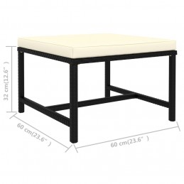 Acquista Set Divani da Giardino 3 pz con Cuscini in Polyrattan Nero con riferimento GHV-313514 della ditta 
