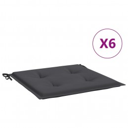 Acquista Cuscini per Sedia 6 pz Antracite 40x40x3 cm in Tessuto Oxford con riferimento GHV-314003 della ditta 