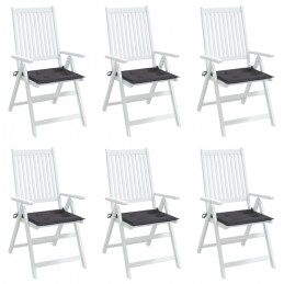 Acquista Cuscini per Sedia 6 pz Antracite 40x40x3 cm in Tessuto Oxford con riferimento GHV-314003 della ditta 