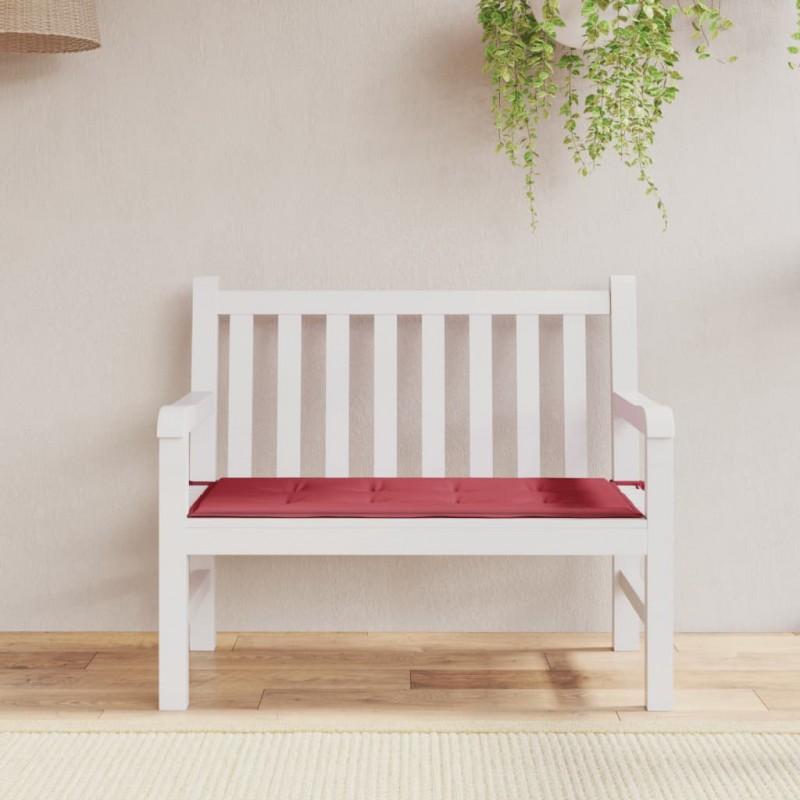 Acquista Cuscino per Panca Rosso Vino 100x50x3 cm in Tessuto Oxford con riferimento GHV-314074 della ditta 
