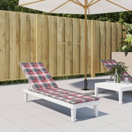 Acquista Cuscino per Sdraio Rosso a Quadri (75+105)x50x3 cm con riferimento GHV-314186 della ditta 