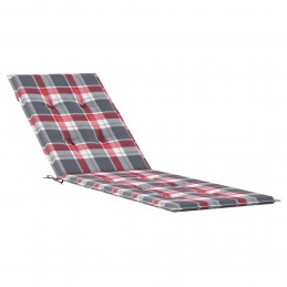 Acquista Cuscino per Sdraio Rosso a Quadri (75+105)x50x3 cm con riferimento GHV-314186 della ditta 