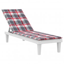 Acquista Cuscino per Sdraio Rosso a Quadri (75+105)x50x3 cm con riferimento GHV-314186 della ditta 