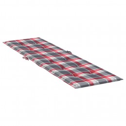 Acquista Cuscino per Sdraio Rosso a Quadri (75+105)x50x3 cm con riferimento GHV-314186 della ditta 