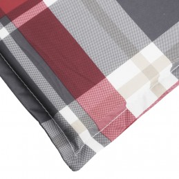 Acquista Cuscino per Sdraio Rosso a Quadri (75+105)x50x3 cm con riferimento GHV-314186 della ditta 