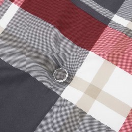 Acquista Cuscino per Sdraio Rosso a Quadri (75+105)x50x3 cm con riferimento GHV-314186 della ditta 