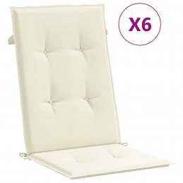 Acquista Cuscini per Sedie 6 pz Crema 120x50x3 cm in Tessuto con riferimento GHV-314106 della ditta 