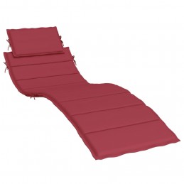 Acquista Cuscino per Lettino Rosso Vino 186x58x3 cm in Tessuto Oxford con riferimento GHV-314167 della ditta 