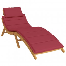 Acquista Cuscino per Lettino Rosso Vino 186x58x3 cm in Tessuto Oxford con riferimento GHV-314167 della ditta 