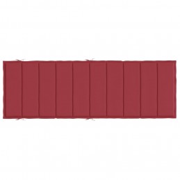 Acquista Cuscino per Lettino Rosso Vino 186x58x3 cm in Tessuto Oxford con riferimento GHV-314167 della ditta 