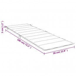 Acquista Cuscino per Lettino Rosso Vino 186x58x3 cm in Tessuto Oxford con riferimento GHV-314167 della ditta 