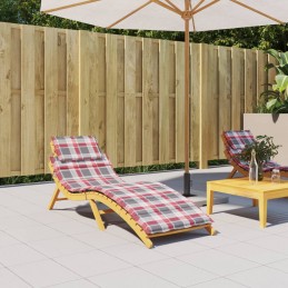 Acquista Cuscino per Lettino a Quadri Rossi 186x58x3cm in Tessuto Oxford con riferimento GHV-314171 della ditta 
