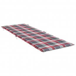 Acquista Cuscino per Lettino a Quadri Rossi 186x58x3cm in Tessuto Oxford con riferimento GHV-314171 della ditta 