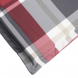 Acquista Cuscino per Lettino a Quadri Rossi 186x58x3cm in Tessuto Oxford con riferimento GHV-314171 della ditta 