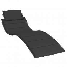 Acquista Cuscino per Lettino Nero 186x58x3 cm in Tessuto Oxford con riferimento GHV-314165 della ditta 