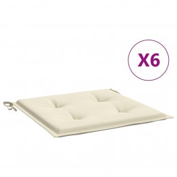 Acquista Cuscini per Sedia 6 pz Crema 50x50x3 cm in Tessuto Oxford con riferimento GHV-314043 della ditta 