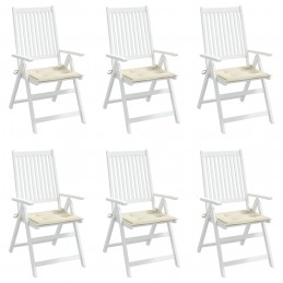 Acquista Cuscini per Sedia 6 pz Crema 50x50x3 cm in Tessuto Oxford con riferimento GHV-314043 della ditta 