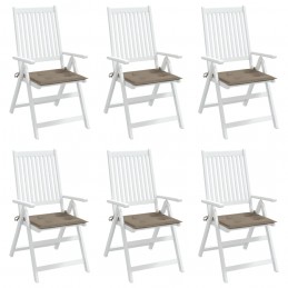 Acquista Cuscini per Sedia 6 pz Tortora 50x50x3 cm in Tessuto Oxford con riferimento GHV-314055 della ditta 