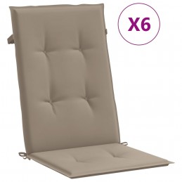 Acquista Cuscini per Sedie Alte 6 pz Tortora 120x50x3 cm in Tessuto con riferimento GHV-314112 della ditta 