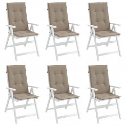 Acquista Cuscini per Sedie Alte 6 pz Tortora 120x50x3 cm in Tessuto con riferimento GHV-314112 della ditta 