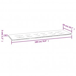 Acquista Cuscino per Panca a Quadri Grigi 180x50x3 cm Tessuto Oxford con riferimento GHV-314097 della ditta 