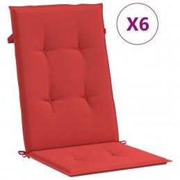Acquista Cuscini per Sedie 6 pz Rossi 120x50x3 cm in Tessuto con riferimento GHV-314110 della ditta 