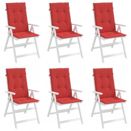 Acquista Cuscini per Sedie 6 pz Rossi 120x50x3 cm in Tessuto con riferimento GHV-314110 della ditta 