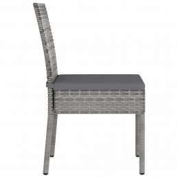 Acquista Sedie da Pranzo per Giardino 4 pz in Polyrattan Grigio con riferimento GHV-315109 della ditta 