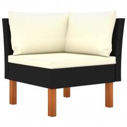 Acquista Set di Divani da Giardino 3 pz Polyrattan Massello di Eucalipto con riferimento GHV-315769 della ditta 
