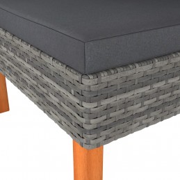 Acquista Set di Divani da Giardino 3 pz Polyrattan Massello di Eucalipto con riferimento GHV-315760 della ditta 