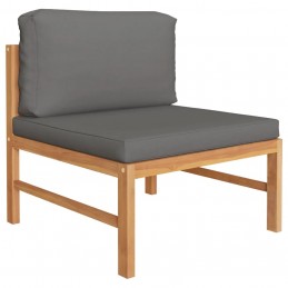 Acquista Set Divani Giardino 2 pz Cuscini Grigio Scuro in Legno di Teak con riferimento GHV-316117 della ditta 