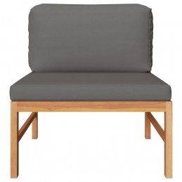 Acquista Set Divani Giardino 3 pz Cuscini Grigio Scuro in Legno di Teak con riferimento GHV-316115 della ditta 