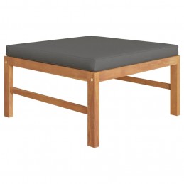 Acquista Set Divani Giardino 3 pz Cuscini Grigio Scuro in Legno di Teak con riferimento GHV-316115 della ditta 