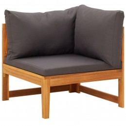 Acquista Set Divani Giardino 2 pz con Cuscini Grigio Scuro Legno Acacia con riferimento GHV-316321 della ditta 