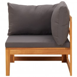 Acquista Set Divani Giardino 2 pz con Cuscini Grigio Scuro Legno Acacia con riferimento GHV-316321 della ditta 