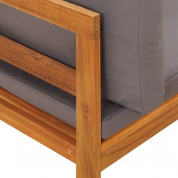 Acquista Set Divani Giardino 2 pz con Cuscini Grigio Scuro Legno Acacia con riferimento GHV-316321 della ditta 