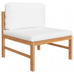 Acquista Set Divani Giardino 3 pz Cuscini Crema in Legno di Teak con riferimento GHV-316108 della ditta 