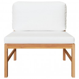 Acquista Set Divani Giardino 3 pz Cuscini Crema in Legno di Teak con riferimento GHV-316108 della ditta 