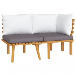 Acquista Set Divani da Giardino 2 pz con Cuscini in Massello di Acacia con riferimento GHV-316266 della ditta 