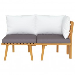 Acquista Set Divani da Giardino 2 pz con Cuscini in Massello di Acacia con riferimento GHV-316266 della ditta 