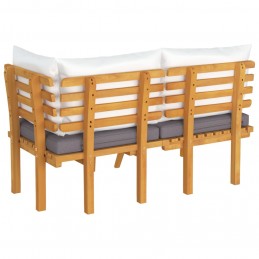 Acquista Set Divani da Giardino 2 pz con Cuscini in Massello di Acacia con riferimento GHV-316266 della ditta 