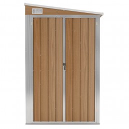Acquista Capanno Giardino a Parete Marrone 118x194x178cm Acciaio Zincato con riferimento GHV-316224 della ditta 