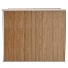 Acquista Capanno Giardino a Parete Marrone 118x194x178cm Acciaio Zincato con riferimento GHV-316224 della ditta 
