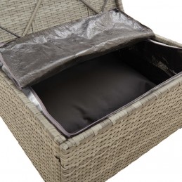 Acquista Set Divani da Giardino 3 pz con Cuscini in Polyrattan Grigio con riferimento GHV-318675 della ditta 